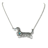 Silver Burnished/Turquoise (Filigree)