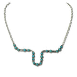 Western Longhorn Turquoise Cabochon Necklace