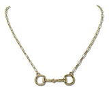 Western Horsebit Paperclip Chain Necklace - view 2