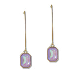 Emerald CUT Crystal Drop Earrings - view 3