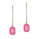 Emerald CUT Crystal Drop Earrings - view 4