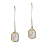 Emerald CUT Crystal Drop Earrings - view 7