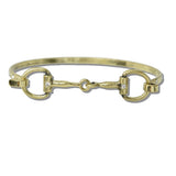 Horsebit Hinged Bangle Bracelet - view 2