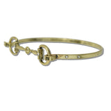 Horsebit Hinged Bangle Bracelet - view 3