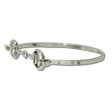 Horsebit Hinged Bangle Bracelet - view 4