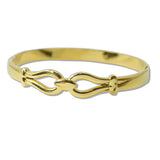 Geometric Infinity Knot Stainless Steel Bangle Bracelet