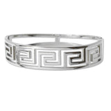 Greek Design Stainless Steel Bangle Bracelet - view 2