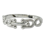 Ball Link Stainless Steel Bangle Bracelet - view 2