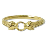 Panther Head Stainless Steel Bangle Bracelet