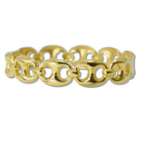 Oval Link Stainless Steel Bangle Bracelet