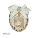 Rhinestone Perfume Bottle Brooch PIN - view 2