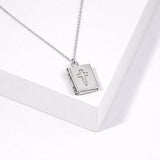 Living Word Bible Locket Pendant Necklace - view 3