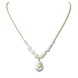 Seashell Baroque Pearl Pendant Necklace