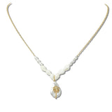 Palm Tree Baroque Pearl Pendant Necklace