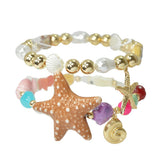 Tropical Tide Starfish Stretch Bracelet SET - view 2