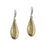 Textured Teardrop Drop Earrings