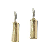 Textured Rectangular Drop Earrings