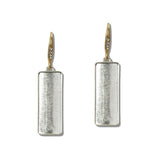 Textured Rectangular Drop Earrings - view 2