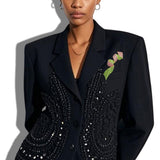 Sorority Crystal Embellished Pave Brooch PIN - view 2