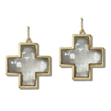 Acrylic Cross Drop Earrings - view 2
