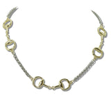 14K Gold Plated Horsebit Designer Inspired Necklace