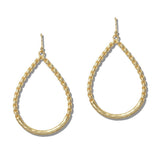 Textured Teardrop Drop Earrings - view 2