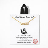 What Would Jesus DO Letter Pendant Necklace