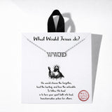 What Would Jesus DO Letter Pendant Necklace - view 2