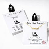 What Would Jesus DO Letter Pendant Necklace - view 5