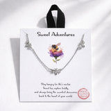 Sweet Adventures Triple BEE Pendant Necklace - view 3