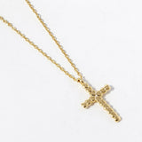 Ephesians 4:2 Heart Patterned Cross Pendant Necklace - view 2