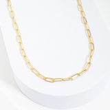 Dainty Paperclip Chain Necklace - view 5