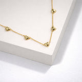 Heart's Path Multi Heart Charm Necklace - view 2