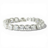 14K Gold Plated Cubic Zirconia Toggle Bracelet - view 4
