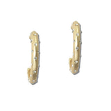 Pave Crystal C-hoop Earrings - view 5