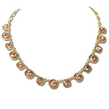 Faceted Round and Cushion CUT Crystal Necklace - view 4