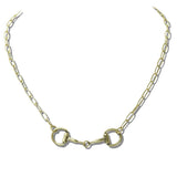 Western Horsebit Link Necklace - view 2