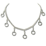 Western Horsebit Multi Charm Necklace