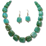 Marbled Square Bead Necklace - view 2