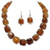 Marbled Square Bead Necklace - view 5