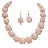Marbled Square Bead Necklace - view 3