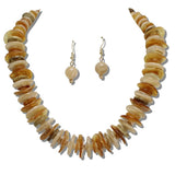Marbled Disc Bead Necklace - view 3