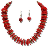 Marbled Disc Bead Necklace - view 5
