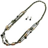 Multi Strand Mixed Beaded Long Necklace - view 5