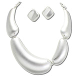 Organic Sculpted BIB Statement Necklace - view 2