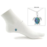 Abalone Shell SEA Turtle Charm Anklet