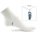 Abalone Shell Flip Flop Charm Anklet