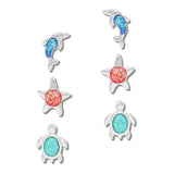 Ocean Treasures Mixed Stud Earring SET