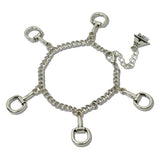 Western Horsebit Multi Charm Bracelet