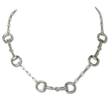 Western Horsebit Paperclip Link Necklace